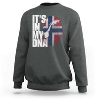 It's in My DNA Sweatshirt Norwegian Norway Map Flag Pride