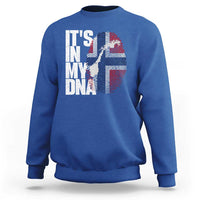 It's in My DNA Sweatshirt Norwegian Norway Map Flag Pride