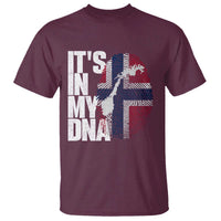 It's in My DNA T Shirt Norwegian Norway Map Flag Pride