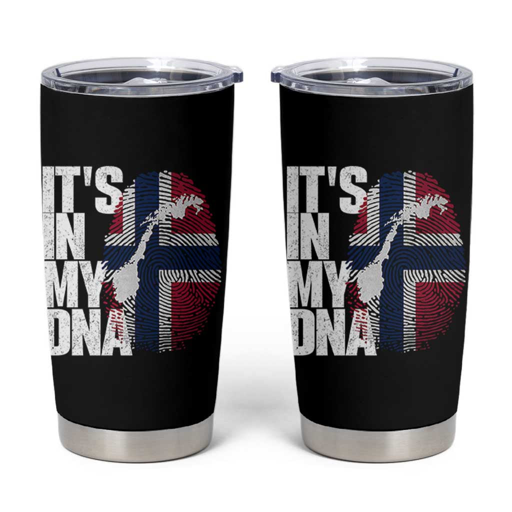 It's in My DNA Tumbler Cup Norwegian Norway Map Flag Pride