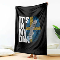 It's in My DNA Throw Blanket Sweden Sverige Swedish Map Flag