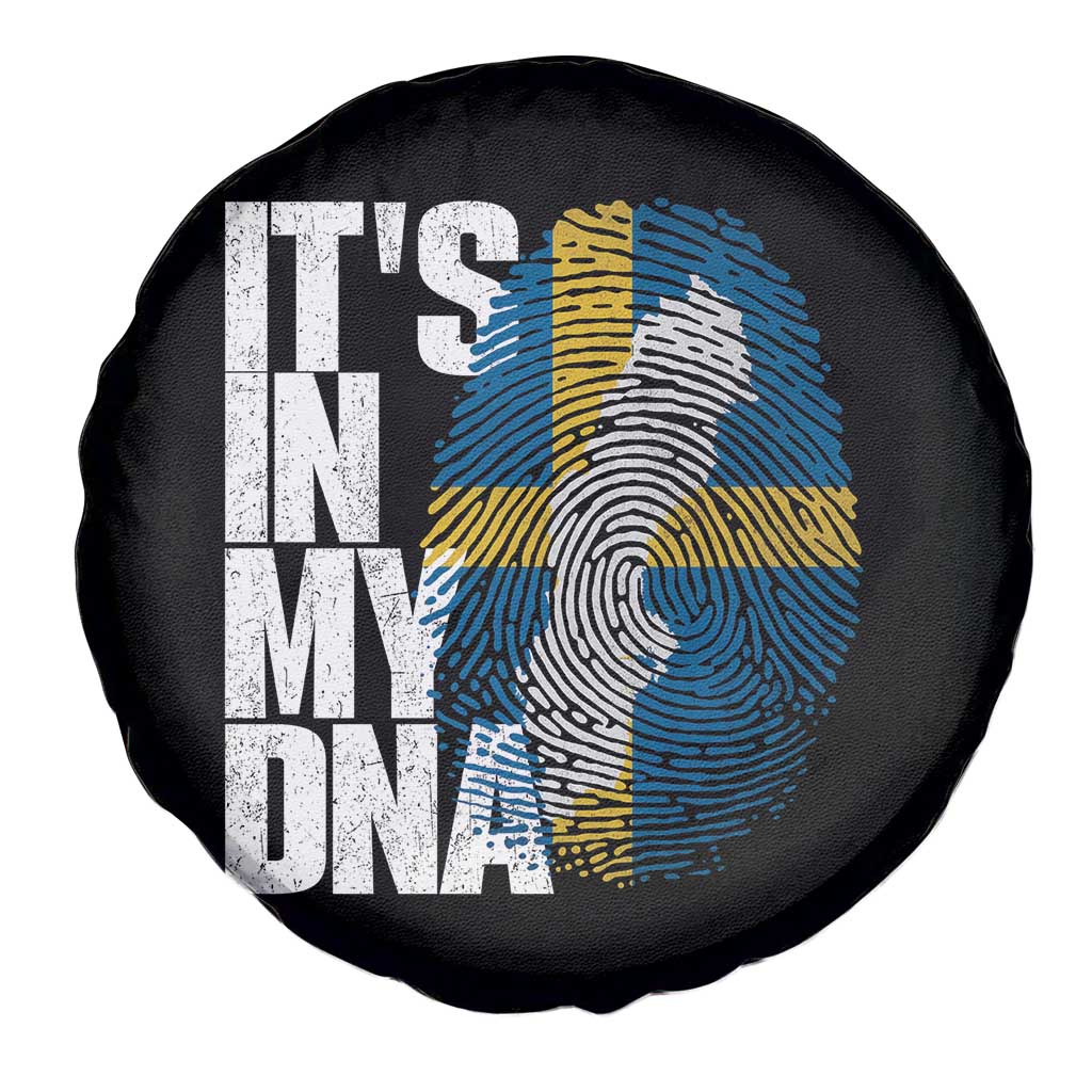 It's in My DNA Spare Tire Cover Sweden Sverige Swedish Map Flag