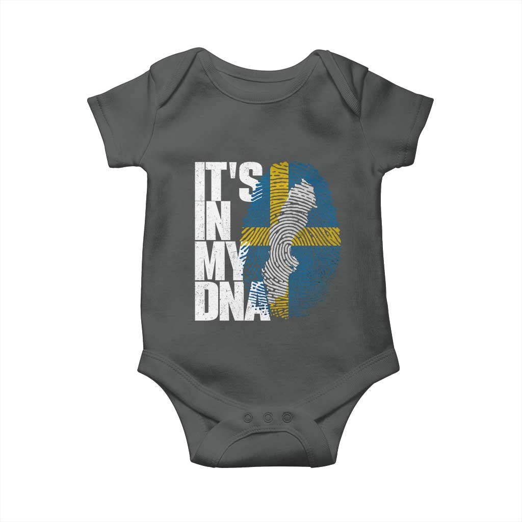 It's in My DNA Baby Onesie Sweden Sverige Swedish Map Flag