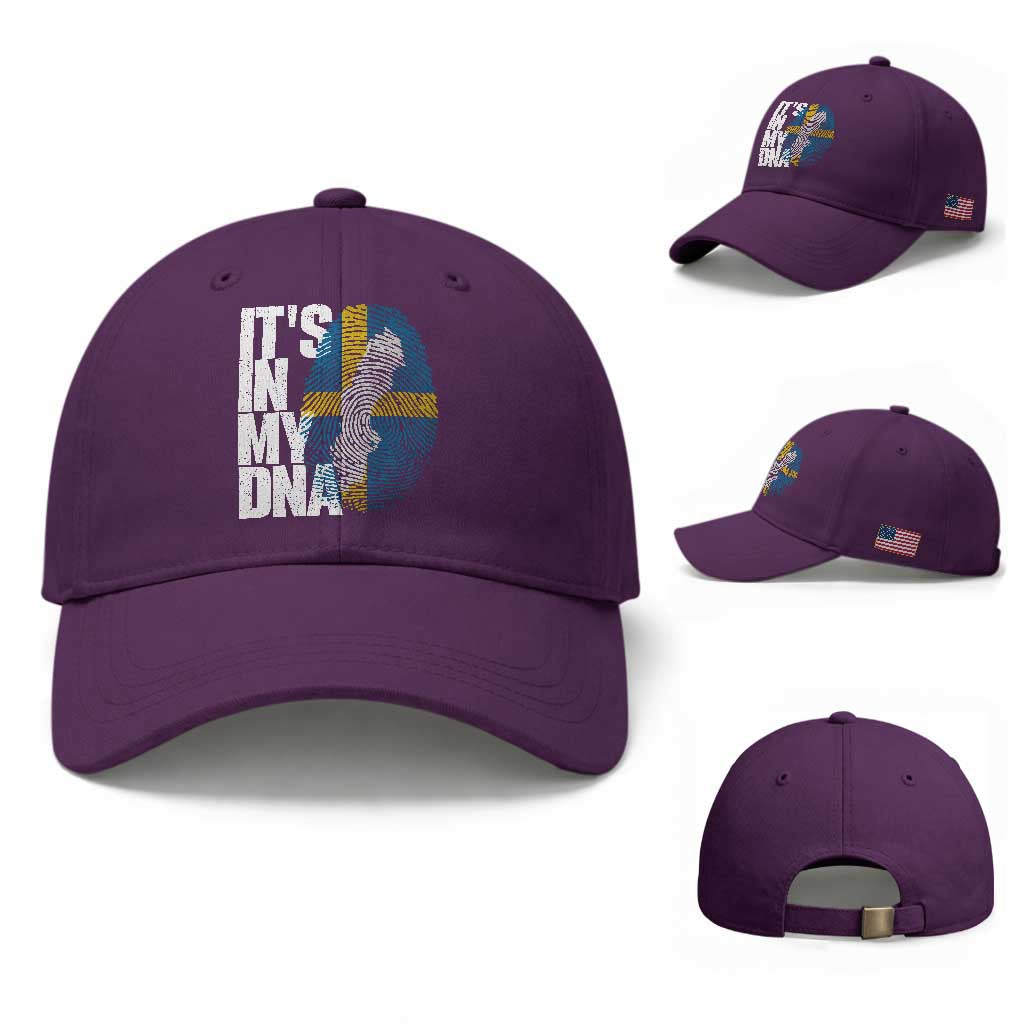 It's in My DNA Baseball Cap Sweden Sverige Swedish Map Flag