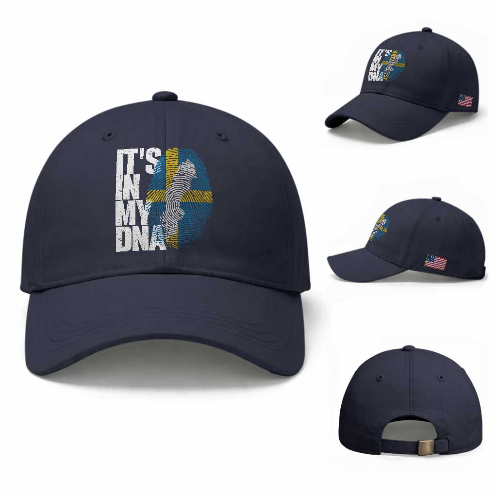 It's in My DNA Baseball Cap Sweden Sverige Swedish Map Flag