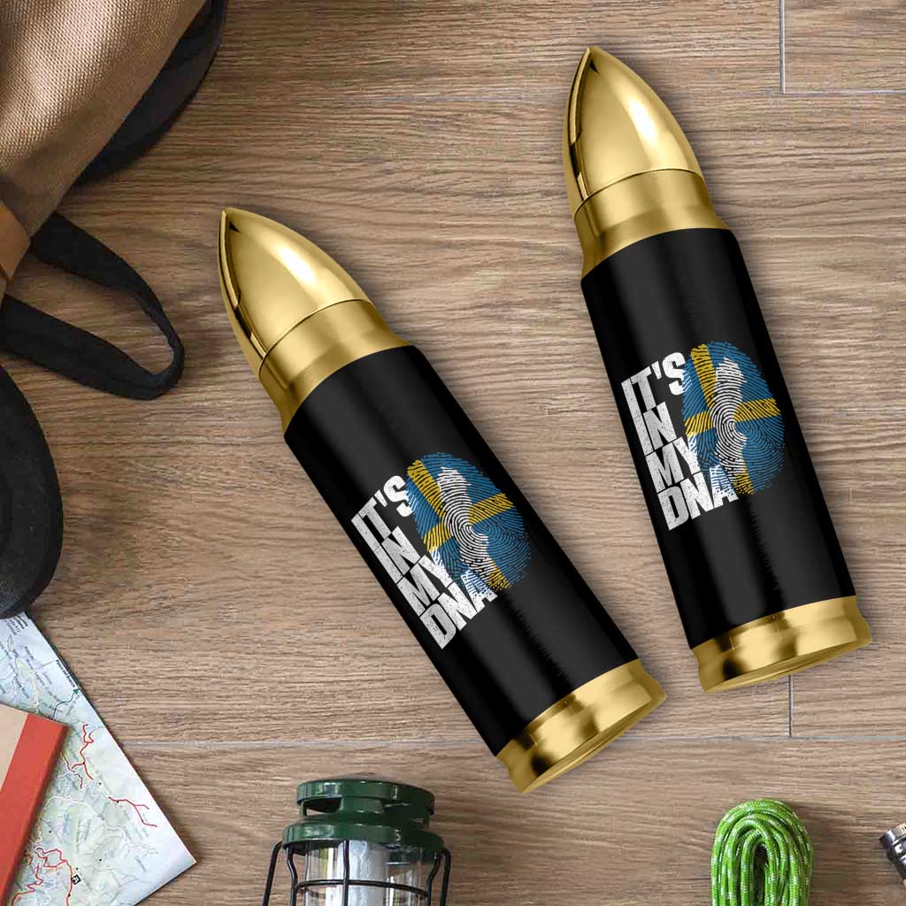 It's in My DNA Bullet Tumbler Sweden Sverige Swedish Map Flag