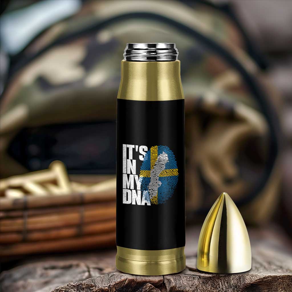 It's in My DNA Bullet Tumbler Sweden Sverige Swedish Map Flag