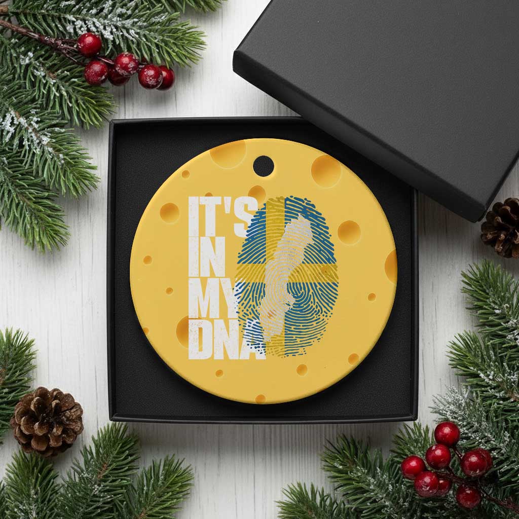 It's in My DNA Ceramic Ornament Sweden Sverige Swedish Map Flag
