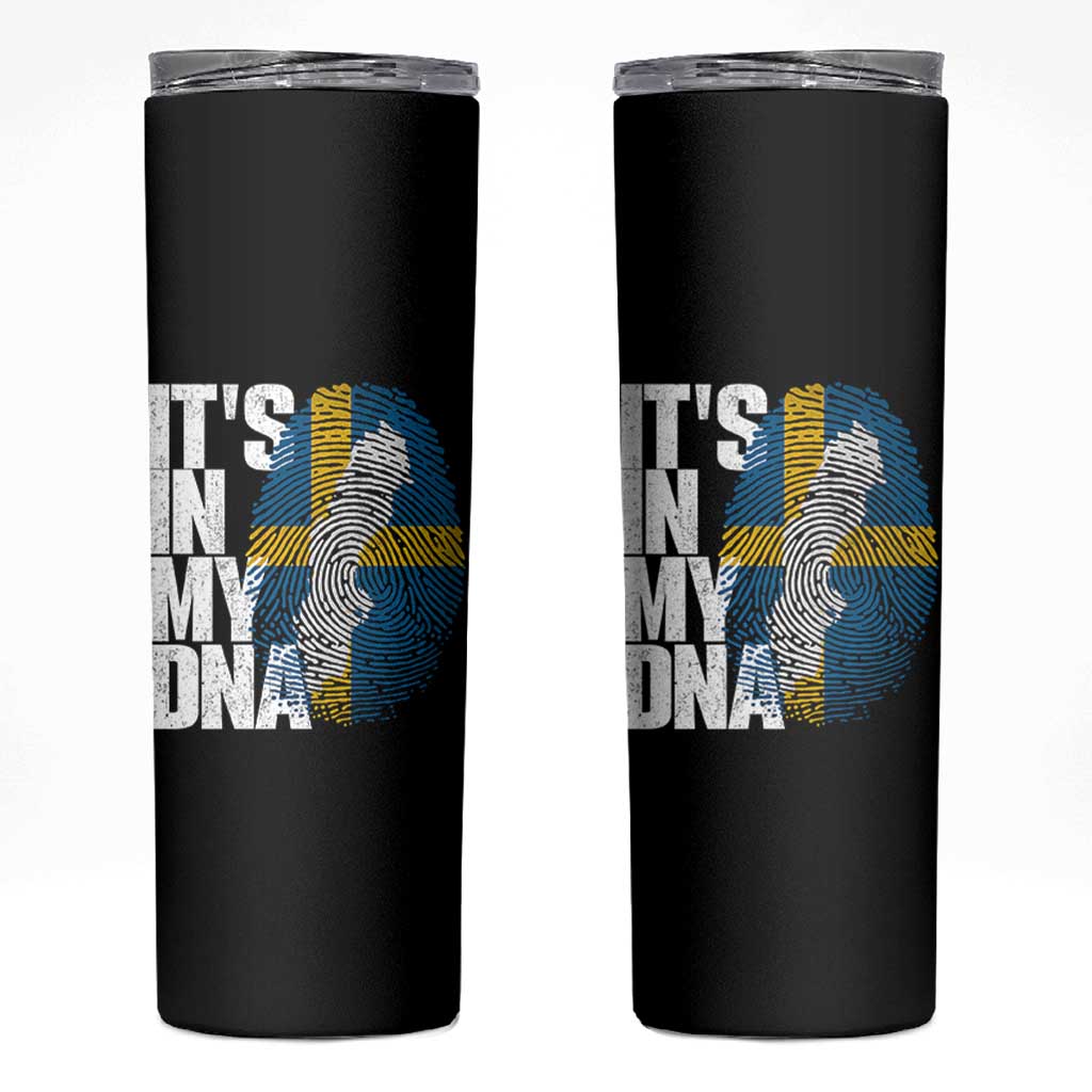 It's in My DNA Skinny Tumbler Sweden Sverige Swedish Map Flag