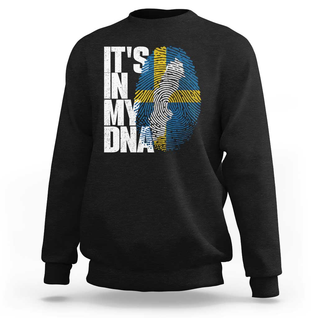It's in My DNA Sweatshirt Sweden Sverige Swedish Map Flag