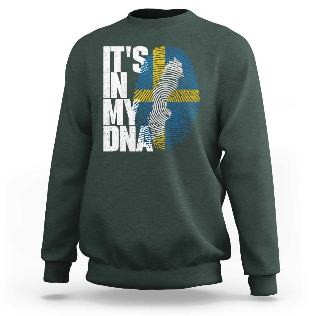 It's in My DNA Sweatshirt Sweden Sverige Swedish Map Flag