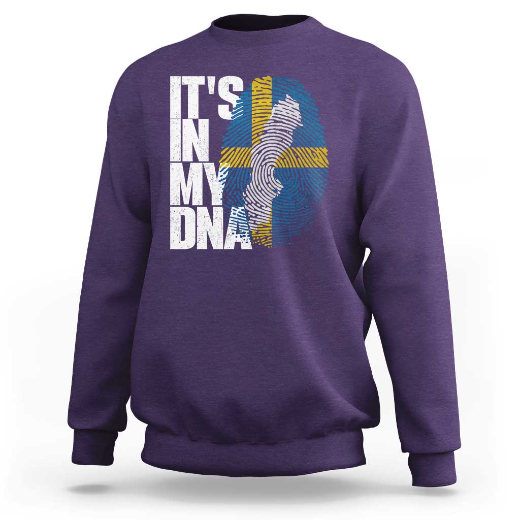 It's in My DNA Sweatshirt Sweden Sverige Swedish Map Flag