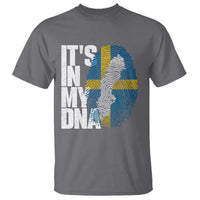It's in My DNA T Shirt Sweden Sverige Swedish Map Flag