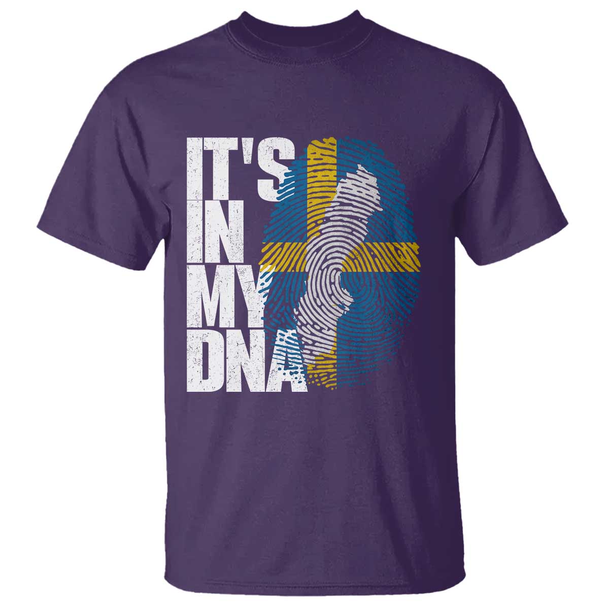 It's in My DNA T Shirt Sweden Sverige Swedish Map Flag