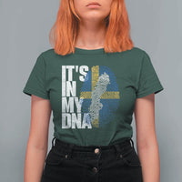 It's in My DNA T Shirt For Women Sweden Sverige Swedish Map Flag