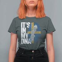 It's in My DNA T Shirt For Women Sweden Sverige Swedish Map Flag