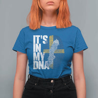 It's in My DNA T Shirt For Women Sweden Sverige Swedish Map Flag