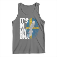 It's in My DNA Tank Top Sweden Sverige Swedish Map Flag