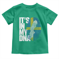 It's in My DNA Toddler T Shirt Sweden Sverige Swedish Map Flag