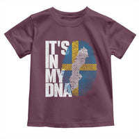 It's in My DNA Toddler T Shirt Sweden Sverige Swedish Map Flag