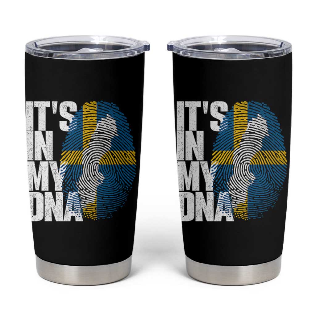 It's in My DNA Tumbler Cup Sweden Sverige Swedish Map Flag