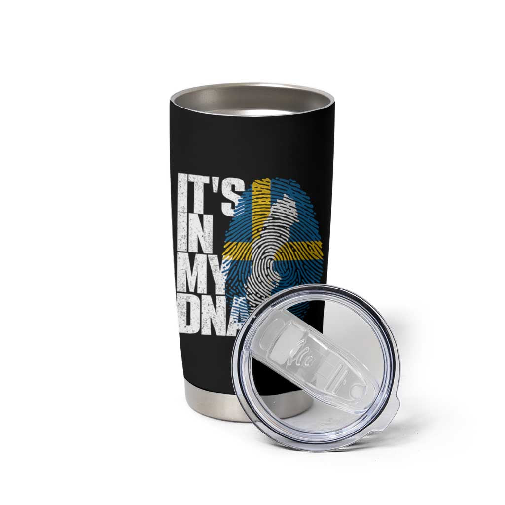 It's in My DNA Tumbler Cup Sweden Sverige Swedish Map Flag