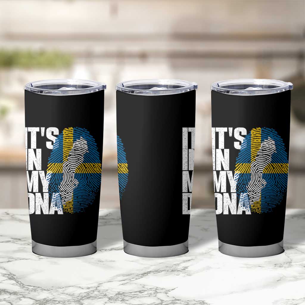 It's in My DNA Tumbler Cup Sweden Sverige Swedish Map Flag