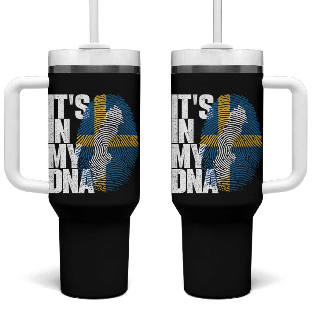 It's in My DNA Tumbler With Handle Sweden Sverige Swedish Map Flag