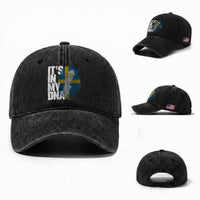 It's in My DNA Washed Cotton Baseball Cap Sweden Sverige Swedish Map Flag