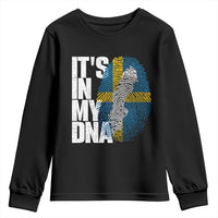 It's in My DNA Youth Sweatshirt Sweden Sverige Swedish Map Flag