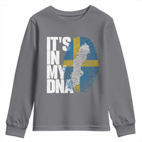 It's in My DNA Youth Sweatshirt Sweden Sverige Swedish Map Flag