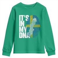 It's in My DNA Youth Sweatshirt Sweden Sverige Swedish Map Flag
