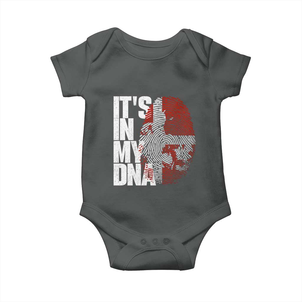 It's in My DNA Baby Onesie Denmark Map Flag Danish Gift