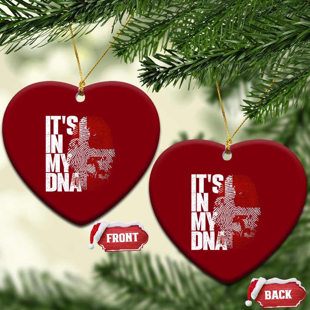 It's in My DNA Ceramic Ornament Denmark Map Flag Danish Gift