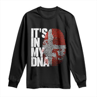 It's in My DNA Long Sleeve Shirt Denmark Map Flag Danish Gift
