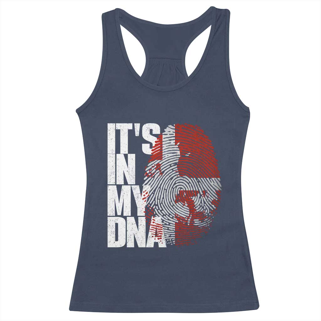 It's in My DNA Racerback Tank Top Denmark Map Flag Danish Gift
