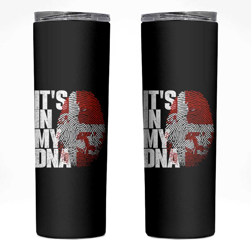It's in My DNA Skinny Tumbler Denmark Map Flag Danish Gift