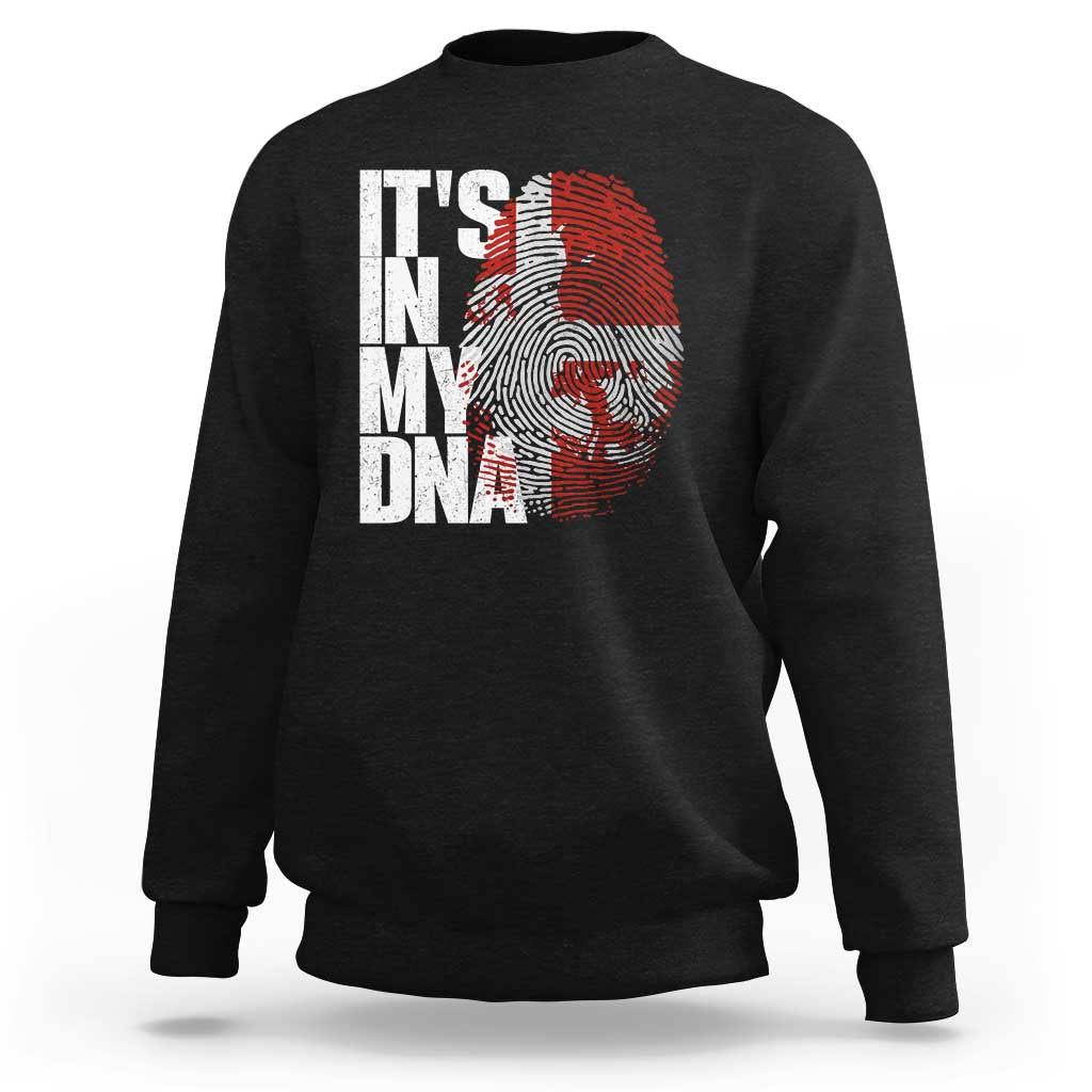 It's in My DNA Sweatshirt Denmark Map Flag Danish Gift