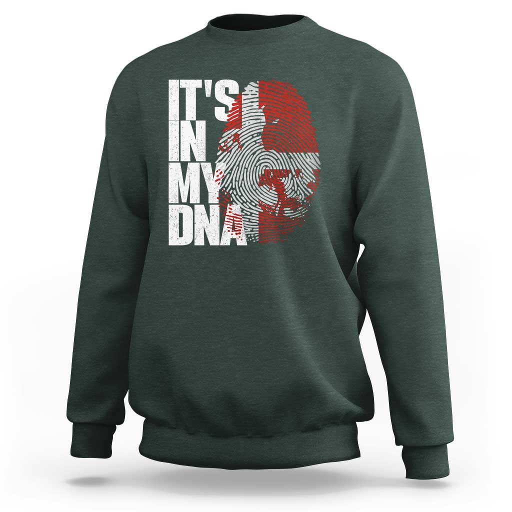 It's in My DNA Sweatshirt Denmark Map Flag Danish Gift