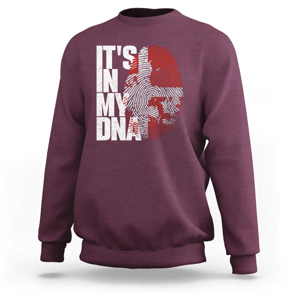 It's in My DNA Sweatshirt Denmark Map Flag Danish Gift