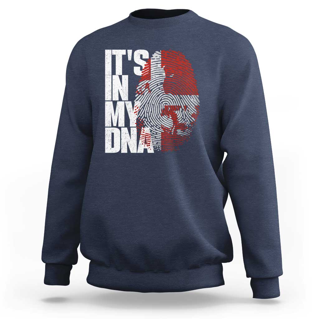 It's in My DNA Sweatshirt Denmark Map Flag Danish Gift