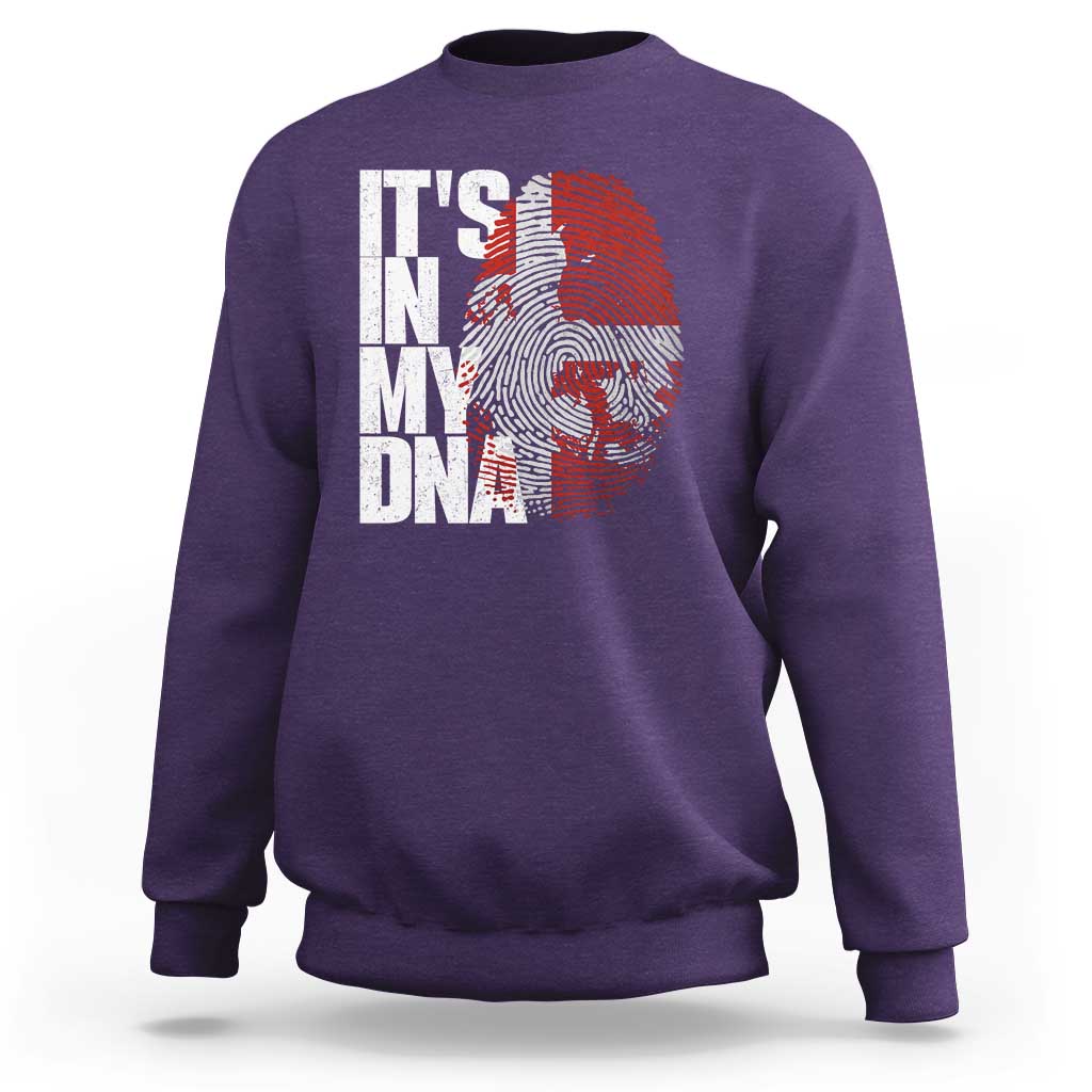 It's in My DNA Sweatshirt Denmark Map Flag Danish Gift
