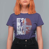 It's in My DNA T Shirt For Women Denmark Map Flag Danish Gift