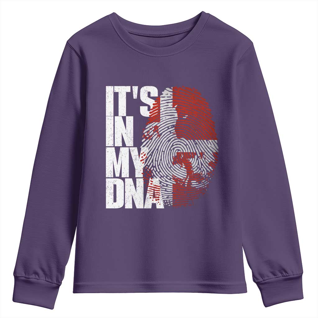 It's in My DNA Youth Sweatshirt Denmark Map Flag Danish Gift