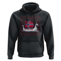 Norwegian Viking Ship Flag Boat Norway Heritage Hoodie