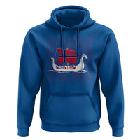 Norwegian Viking Ship Flag Boat Norway Heritage Hoodie