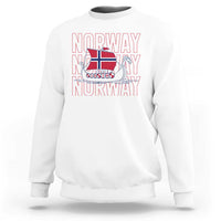 Norwegian Viking Ship Flag Boat Norway Heritage Sweatshirt