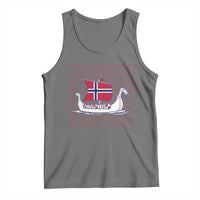 Norwegian Viking Ship Flag Boat Norway Heritage Tank Top