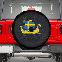 Swedish Viking Ship Sverige Sweden Flag Boat Viking Spare Tire Cover