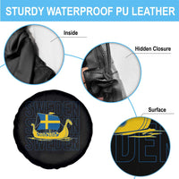 Swedish Viking Ship Sverige Sweden Flag Boat Viking Spare Tire Cover